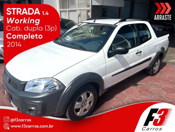 Strada Working 1.4 Cab Dupla 2014 Completa (110.000km)